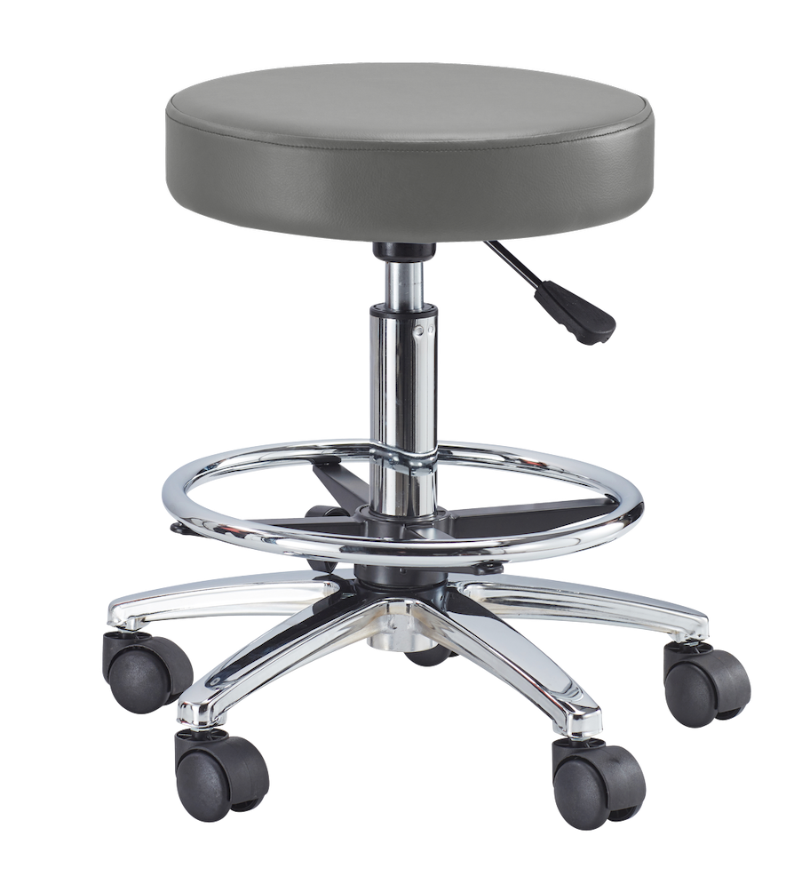 Heavy-Duty Medical Saddle Chair with Foot Ring | 353 lbs Capacity