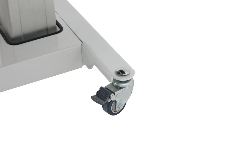 Locking caster on the PARICO Coinfycare ELT100W mat platform