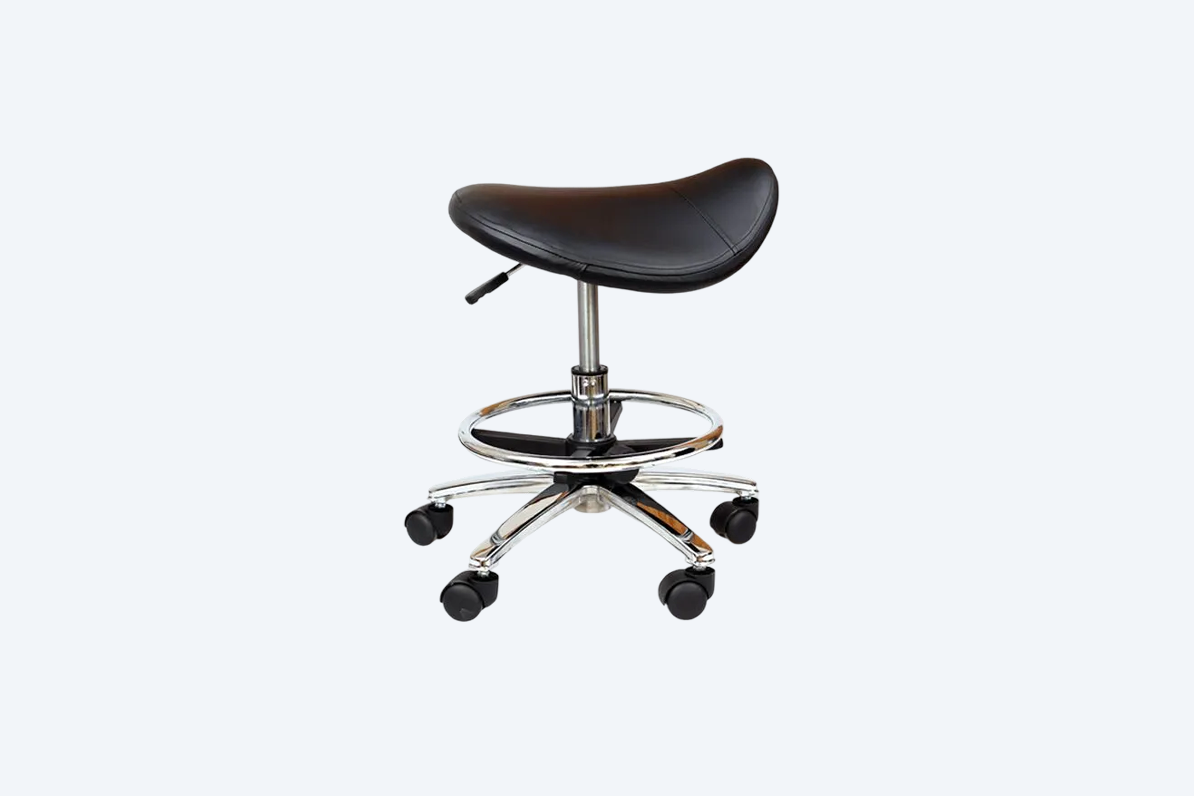 Premium Medical Saddle Stool with Adjustable Foot Ring | PARICO