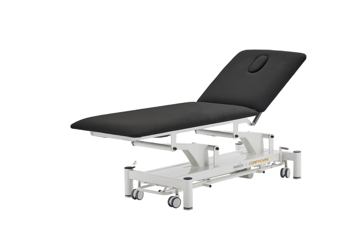 PARICO Coinfycare EL02PRO23 2-section electric treatment table in Black, view 3