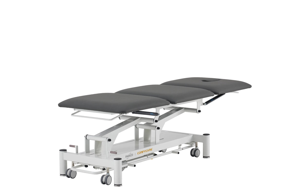 PARICO Coinfycare EL03EPRO23 3-equal-section electric treatment table in Charcoal Grey, view 6