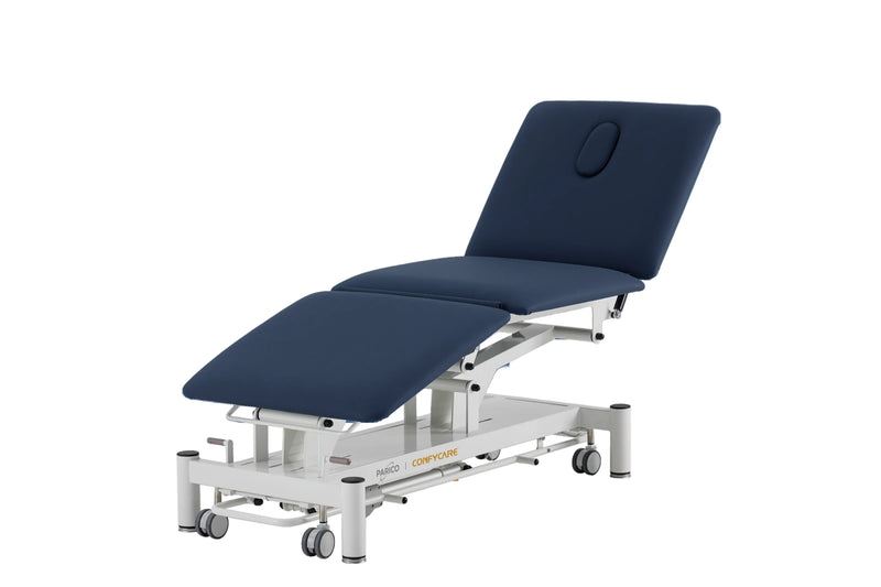 PARICO Coinfycare EL03EPRO23 3-equal-section electric treatment table in Navy Blue, view 10