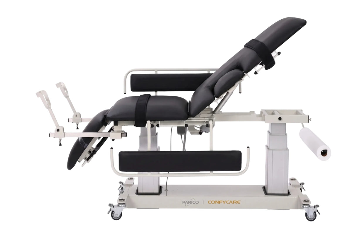 PARICO ELT300SD 3-section ultrasound imaging table in Black, view 7