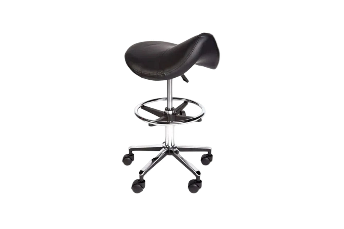 PARICO MA07 tall saddle stool with foot ring, view 4
