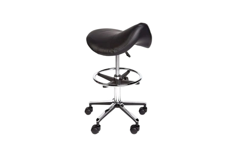 PARICO MA07 tall saddle stool with foot ring, view 4