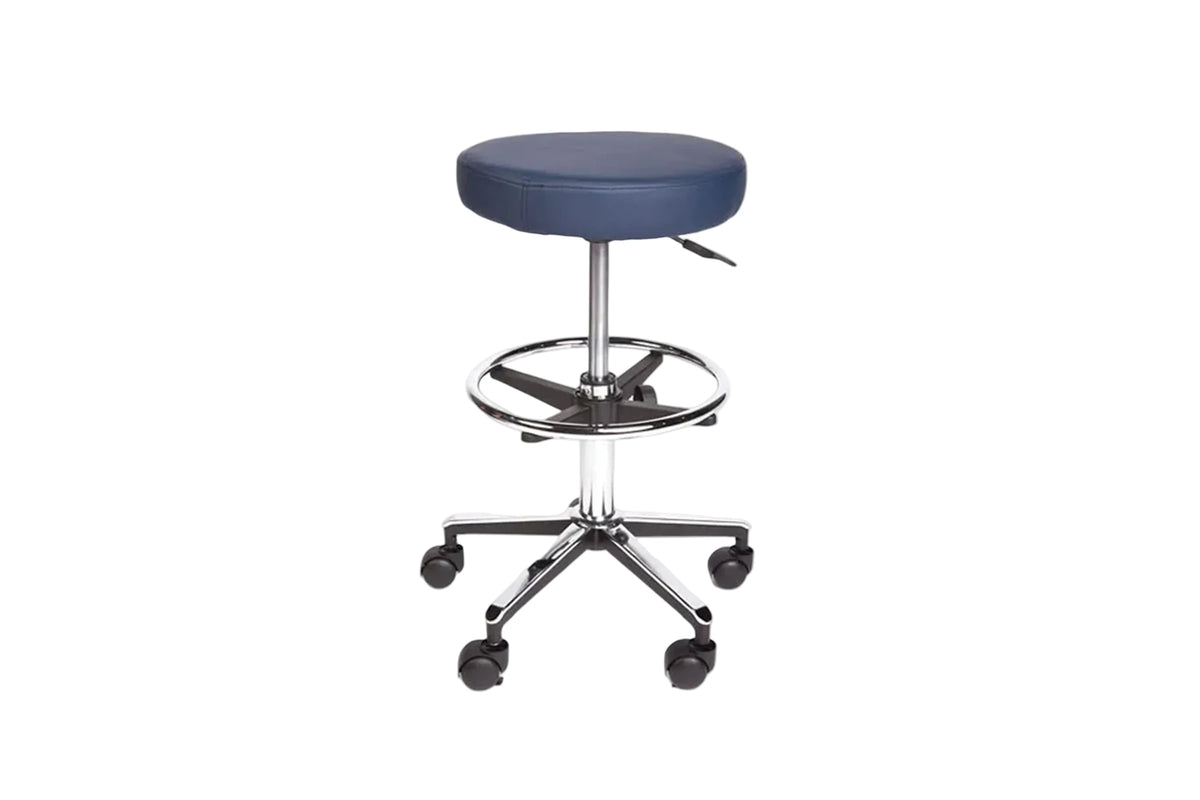 PARICO MA08 round medical stool with foot ring, view 2