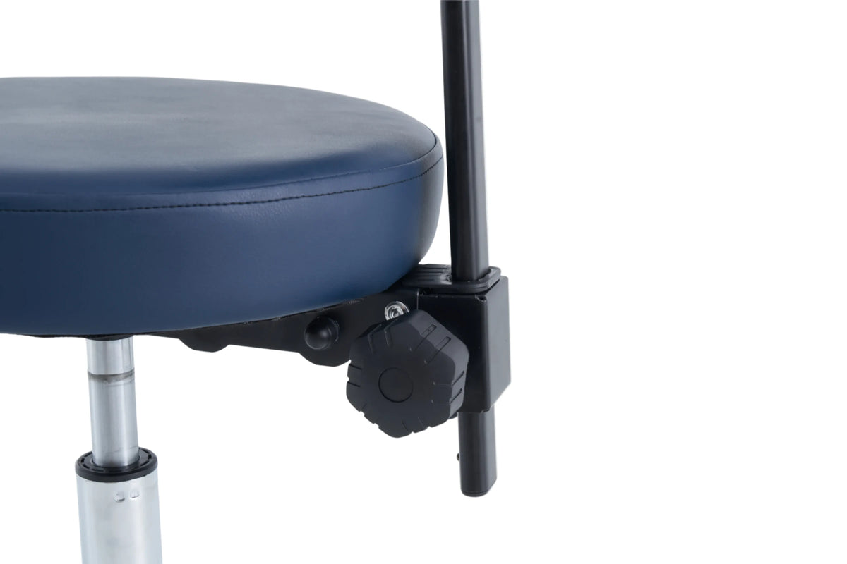 PARICO MA13BR round medical stool with backrest, view 3