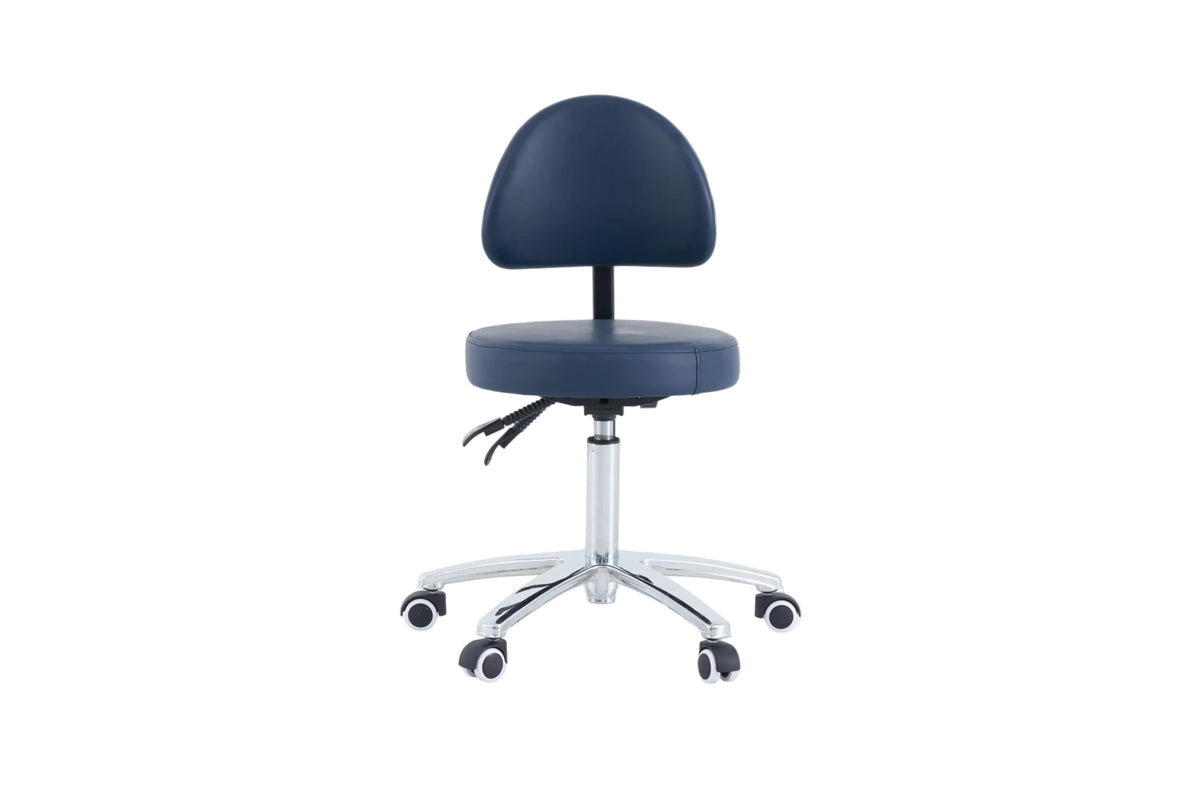 PARICO MA13BR round medical stool with backrest, view 4