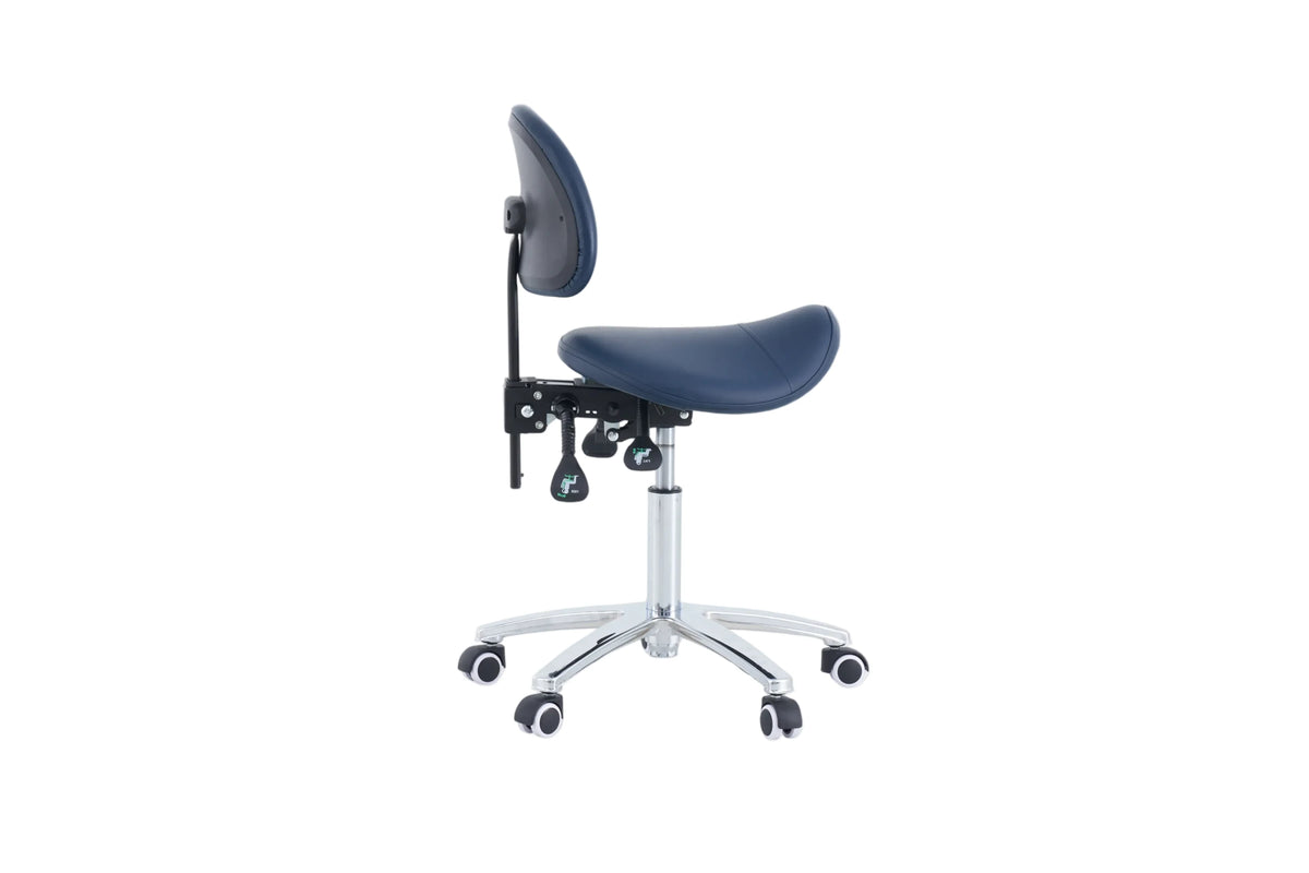 PARICO MA14BR saddle medical stool with backrest, view 5