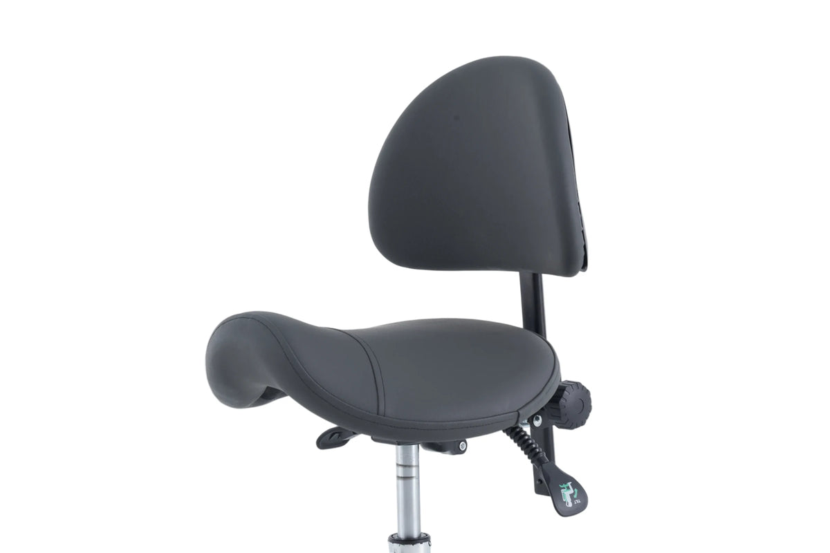 PARICO MA14BR saddle medical stool with backrest in Charcoal Grey, view 10