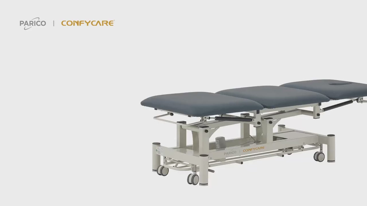 PARICO Coinfycare EL03 3-section electric hi-lo treatment table product video